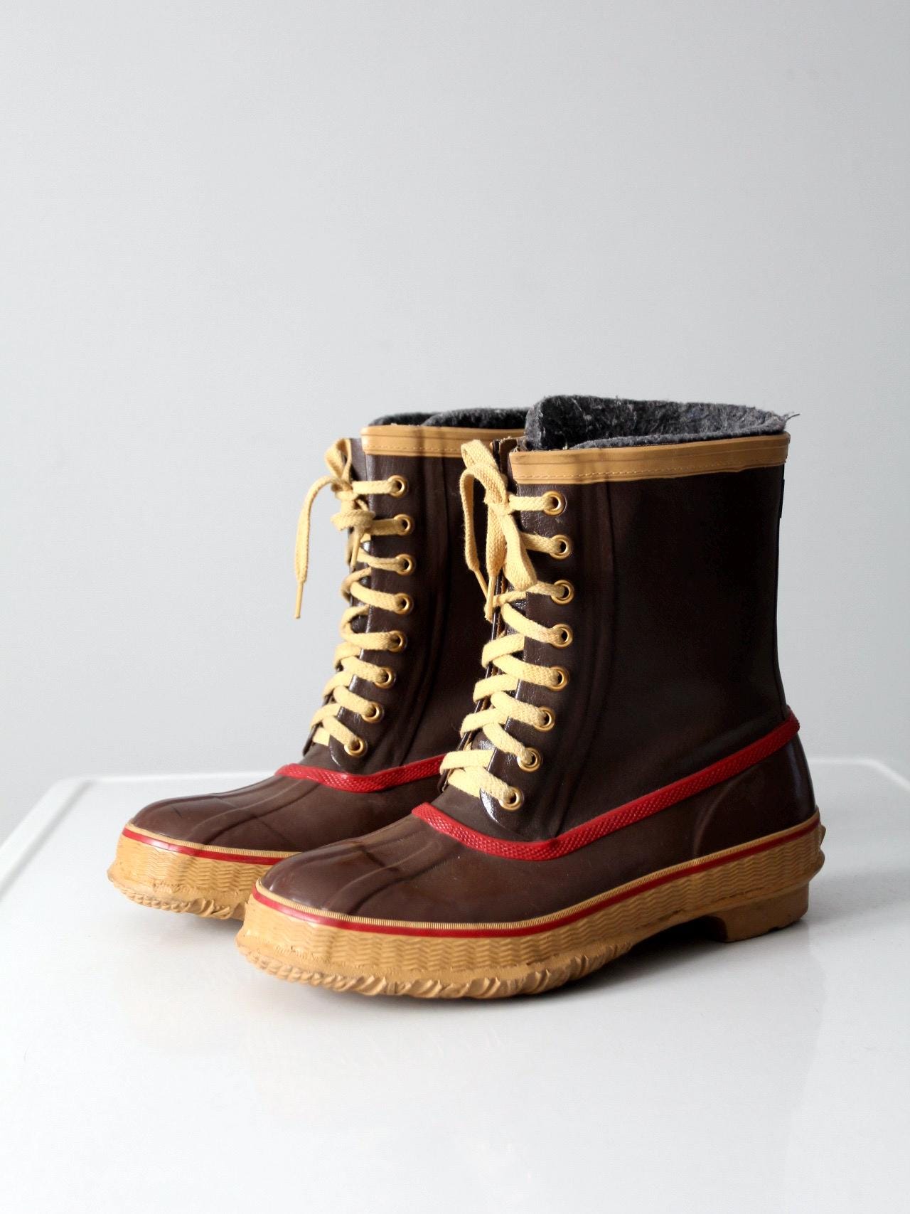 Vintage Steel Shank Winter Rubber Boots / Size 9 - Etsy display picture 2