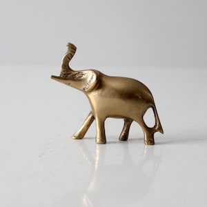 mid-century brass elephant