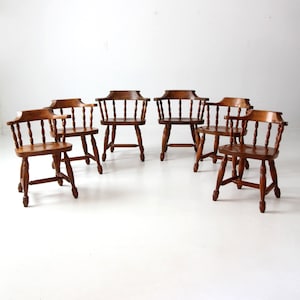 vintage tavern dining chair set of 6