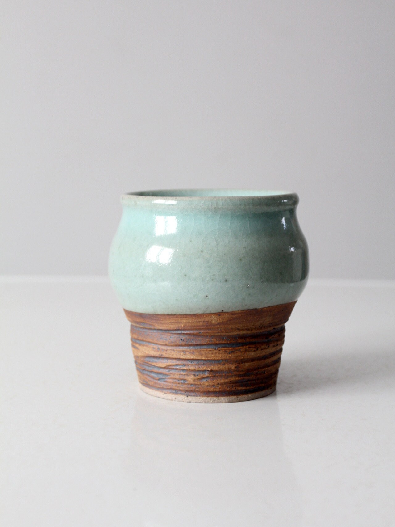 ヴィンテージスタジオ陶器の花瓶 - Etsy 日本