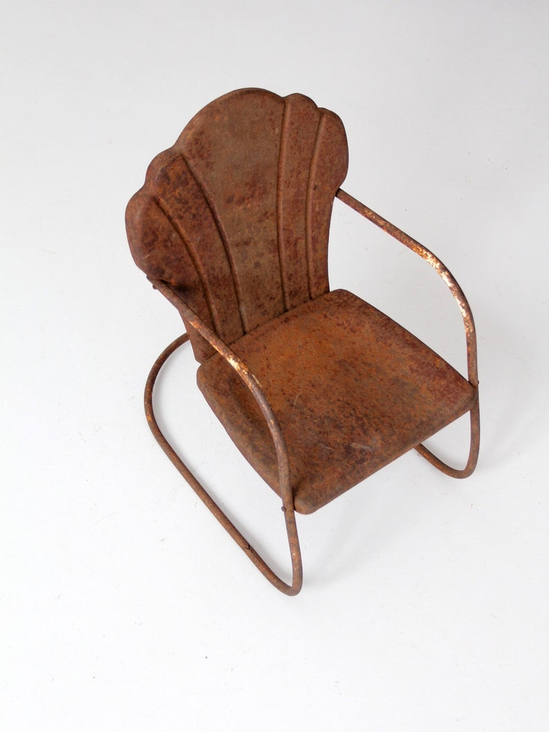 Silla de jardín para niños vintage silla trasera de concha de | Etsy