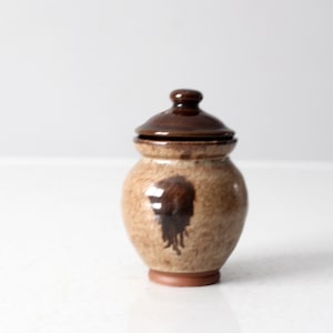 vintage studio pottery jar