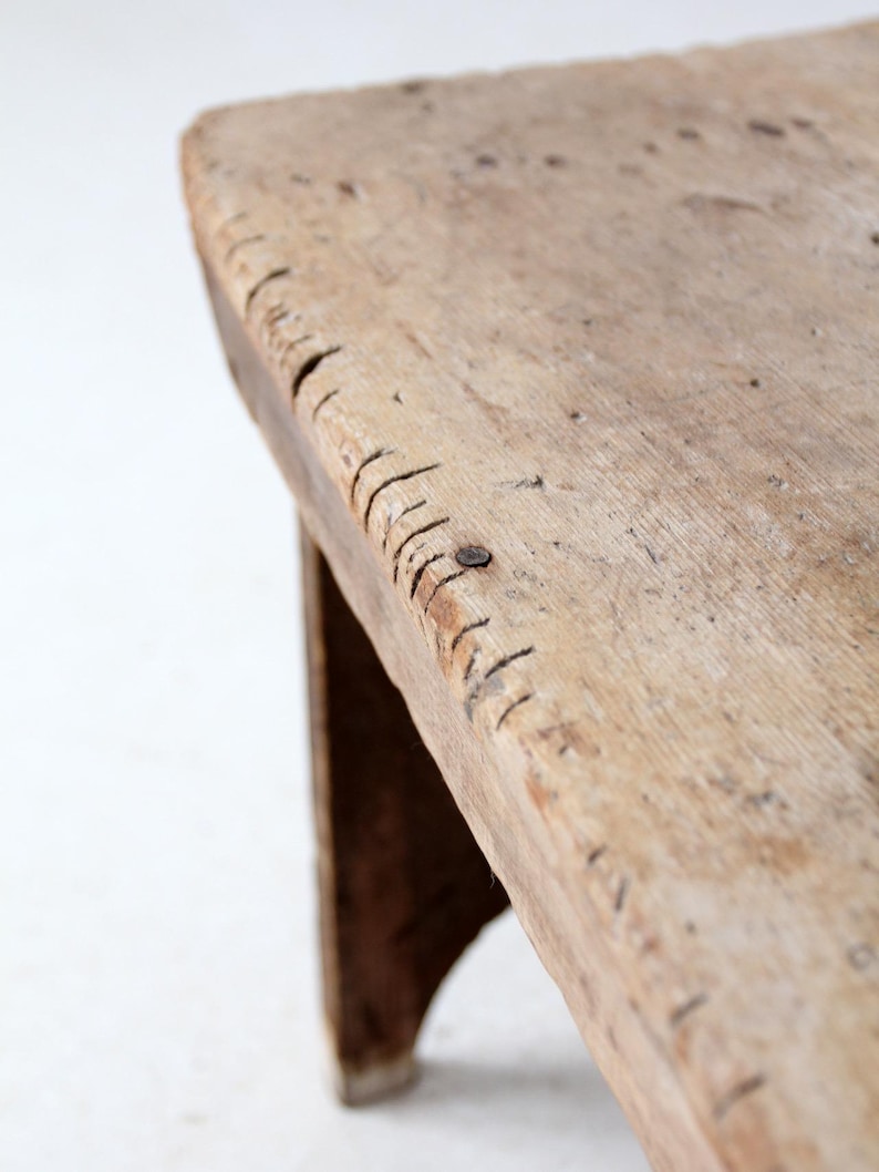 Antique Wooden Farmhouse Bench - Etsy