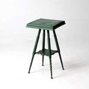 antique green accent table