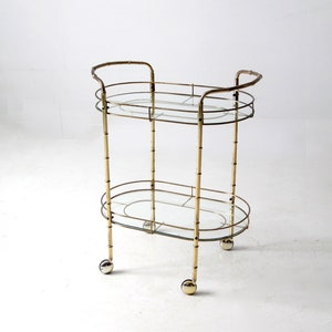 mid-century Hollywood Regency bar cart