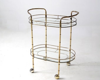 mid-century Hollywood Regency bar cart