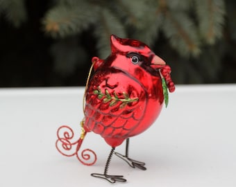 Ornement En Verre Cristal D'oiseaux De La Nature - Cadeau