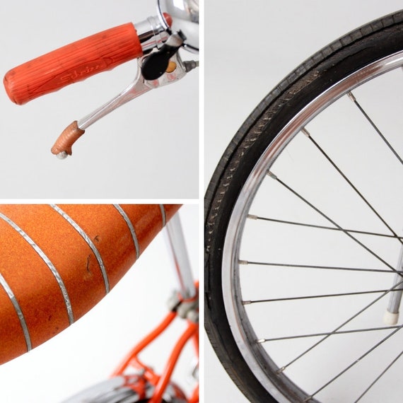 The Schwinn Stingray Circa 1972 Orange Saddle Seat Bicycle Etsy UK