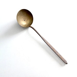 antique brass & iron ladle