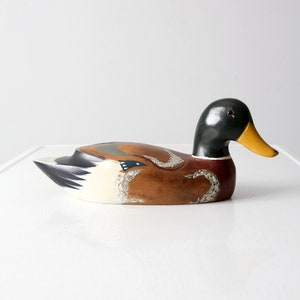 vintage mallard duck wood decoy