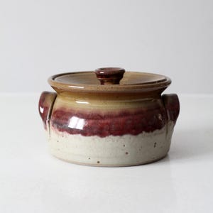 vintage Nichols Pottery covered bowl