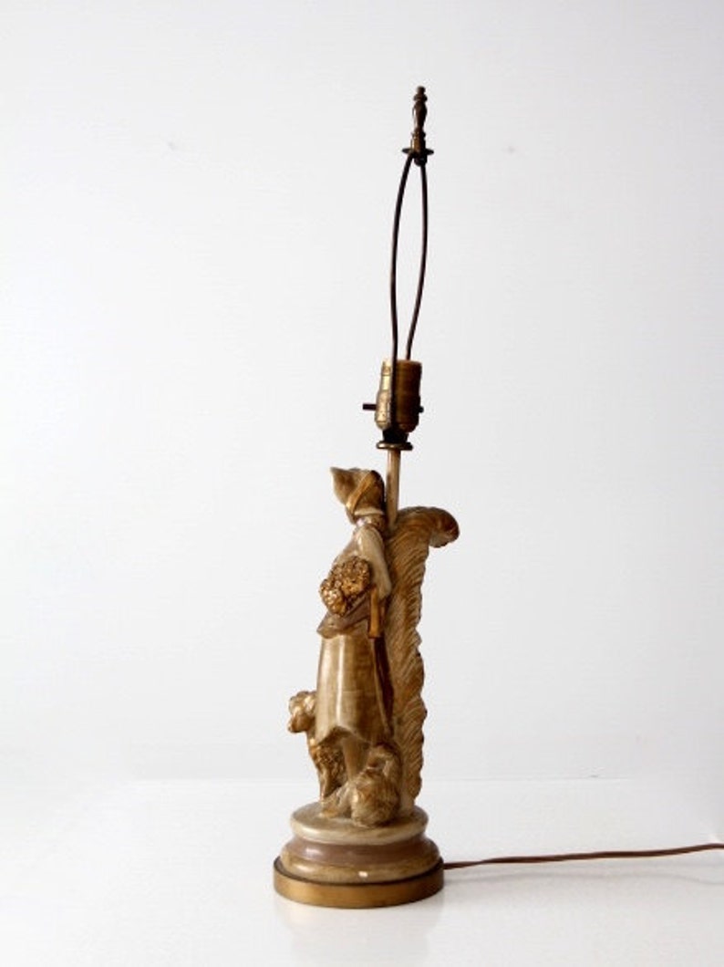 vintage figural table lamp image 3