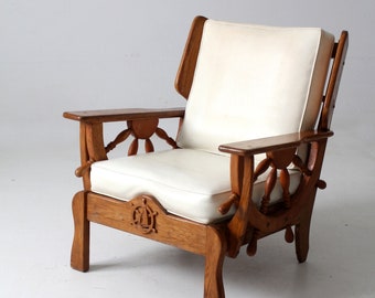mid-century nautical theme lounge chair