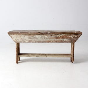 banc de ferme primitif vintage