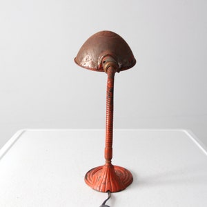 vintage red gooseneck desk lamp image 5