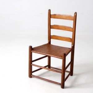 Splintbottomed Chair Antique Herringbone Splint Seat Chair - Etsy