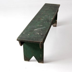Antique Primitive Wood Bench, Green Farmhouse Bench - Etsy