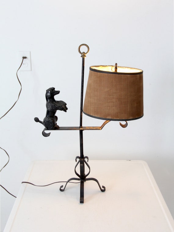 Vintage black wrought cheap iron floor lamp