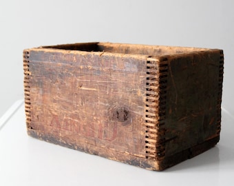 early 1900s Gurney wooden shipping box