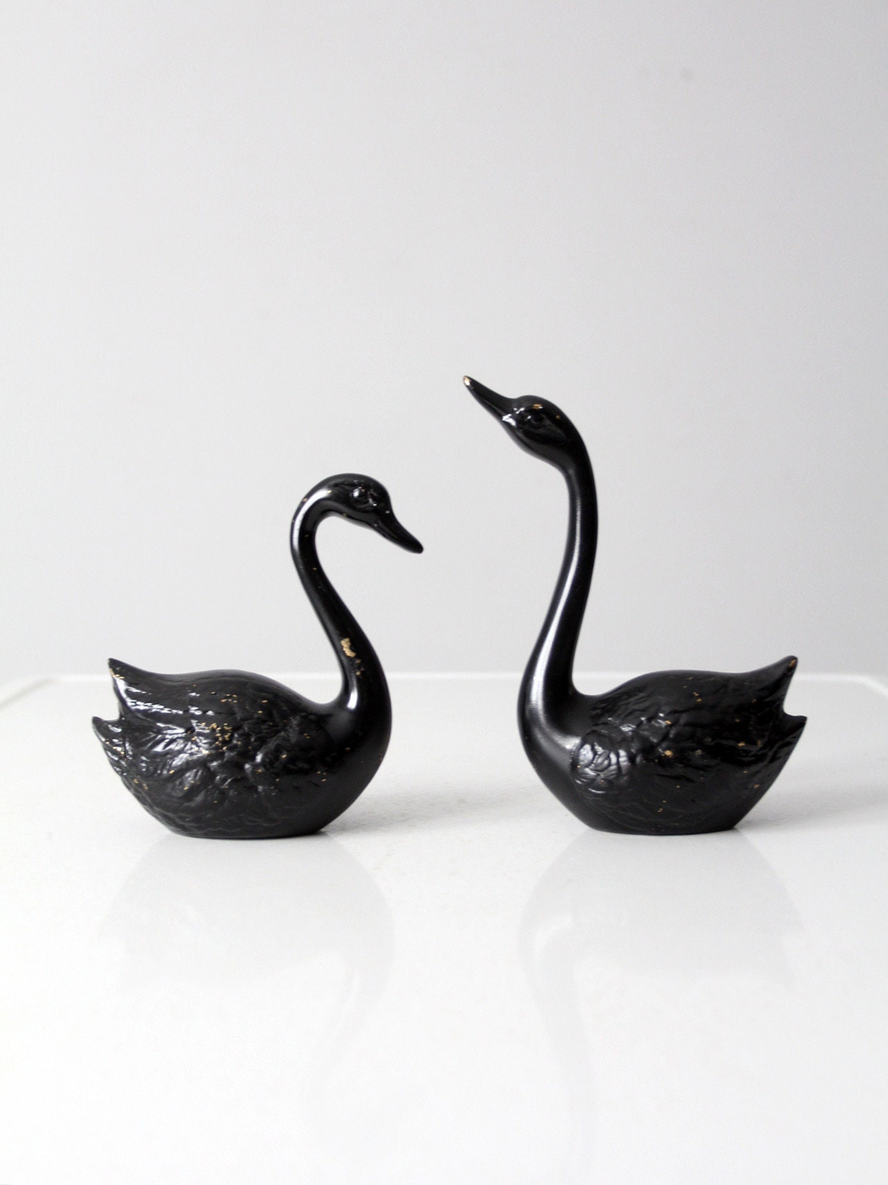 BLACK SWAN,新品未開封,DOKKEN,MSG,WHITESNAKE Mid-century Painted Brass Black Swan Figurine Pair - Etsy