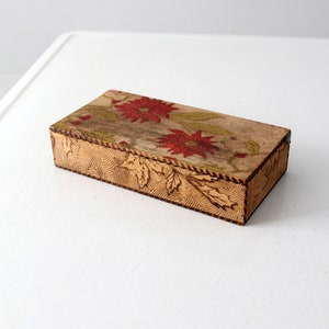 Victorian pyrography box