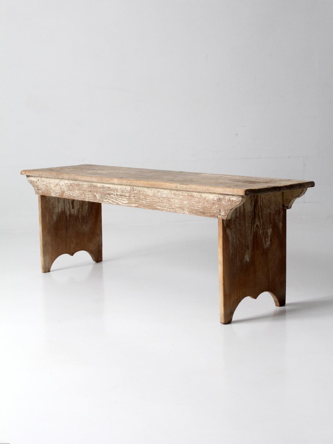 Antique Primitive Wood Farmhouse Bench - Etsy