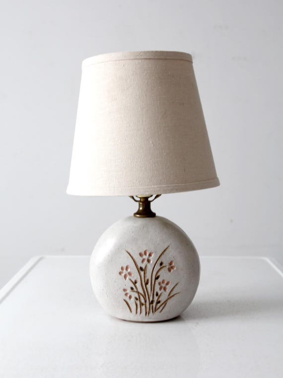Vintage handgefertigte Studio Keramik Tischlampe