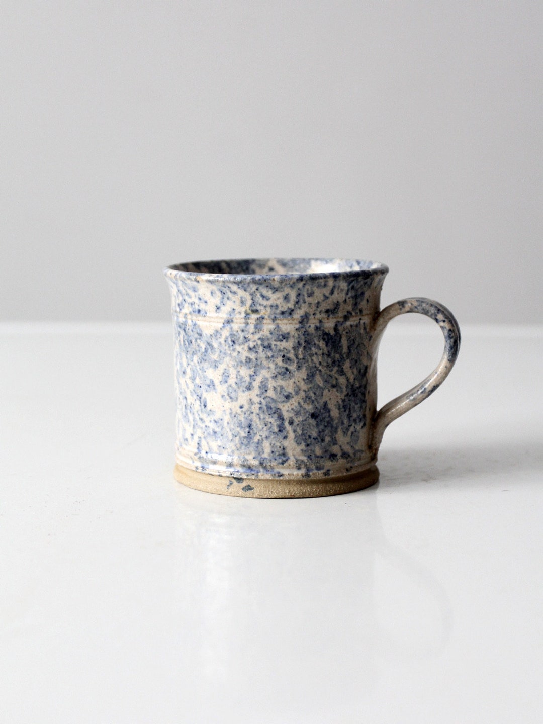 Vintage Spongeware Studio Pottery Mug - Etsy