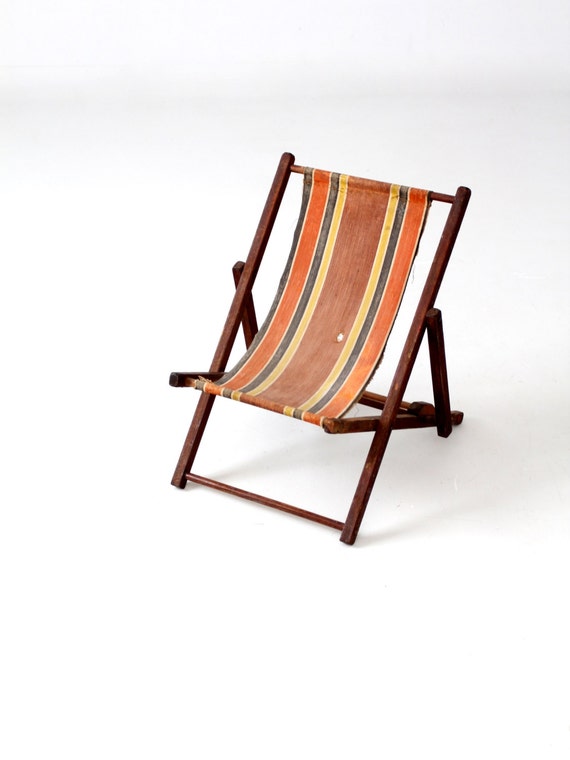Vintage Children S Deck Chair Beach Chair Etsy