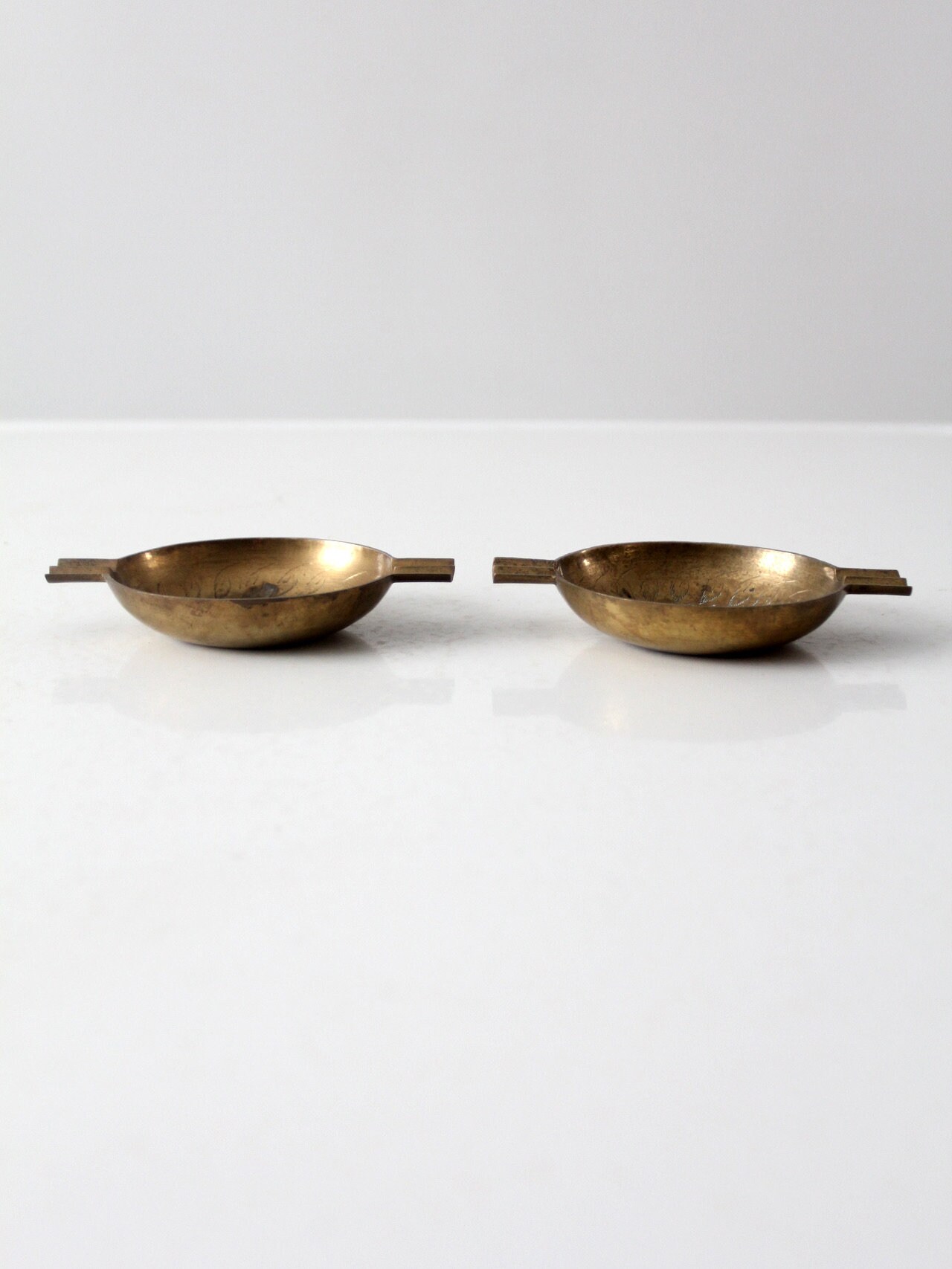 ヴィンテージ真鍮灰皿ペア - Etsy 日本