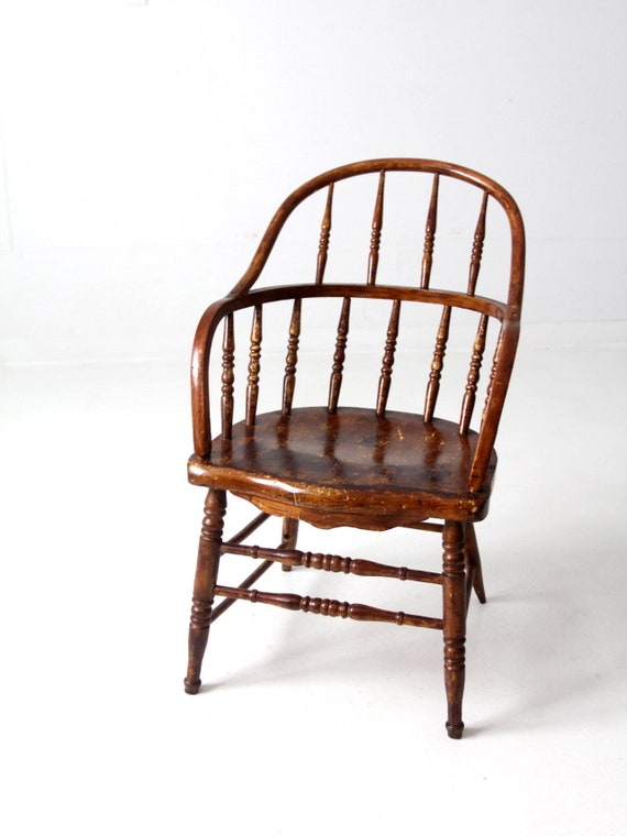 家具 Vintage Windsor chair Antique/vintage Windsor Arm Chair, Circa 1940s - Free