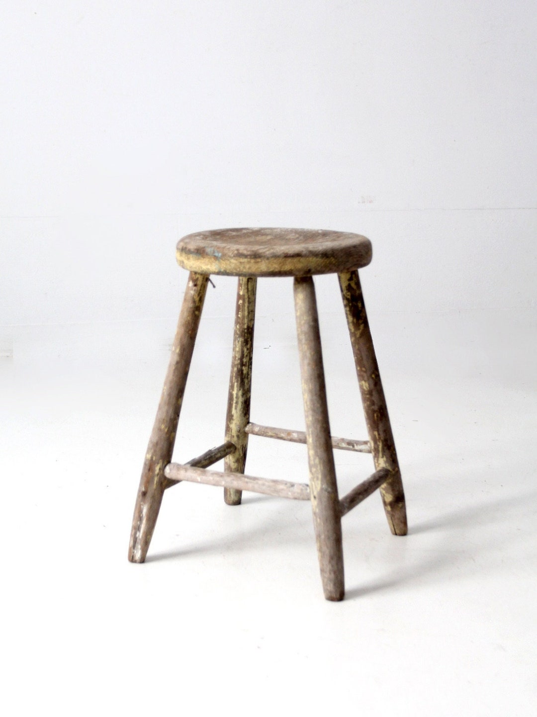椅子 antique wood stool Antique Farmhouse Wooden Stool - Etsy