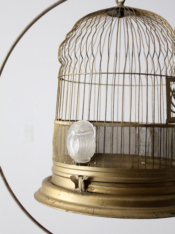 Antique Crown Bird Cage With Stand -  Denmark