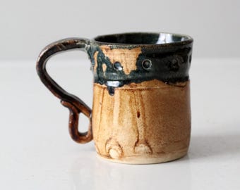 vintage studio pottery mug