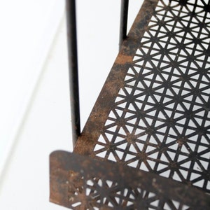 mid-century tiered metal stand image 9