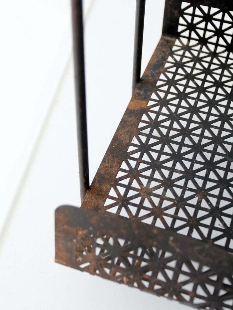 mid-century tiered metal stand image 9