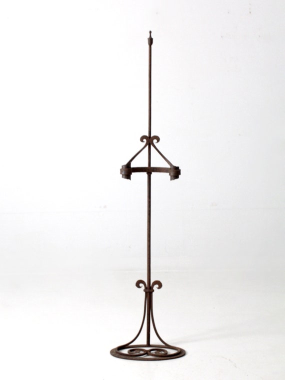 Antique Wrought Iron Floor-standing Candle Holder - Etsy