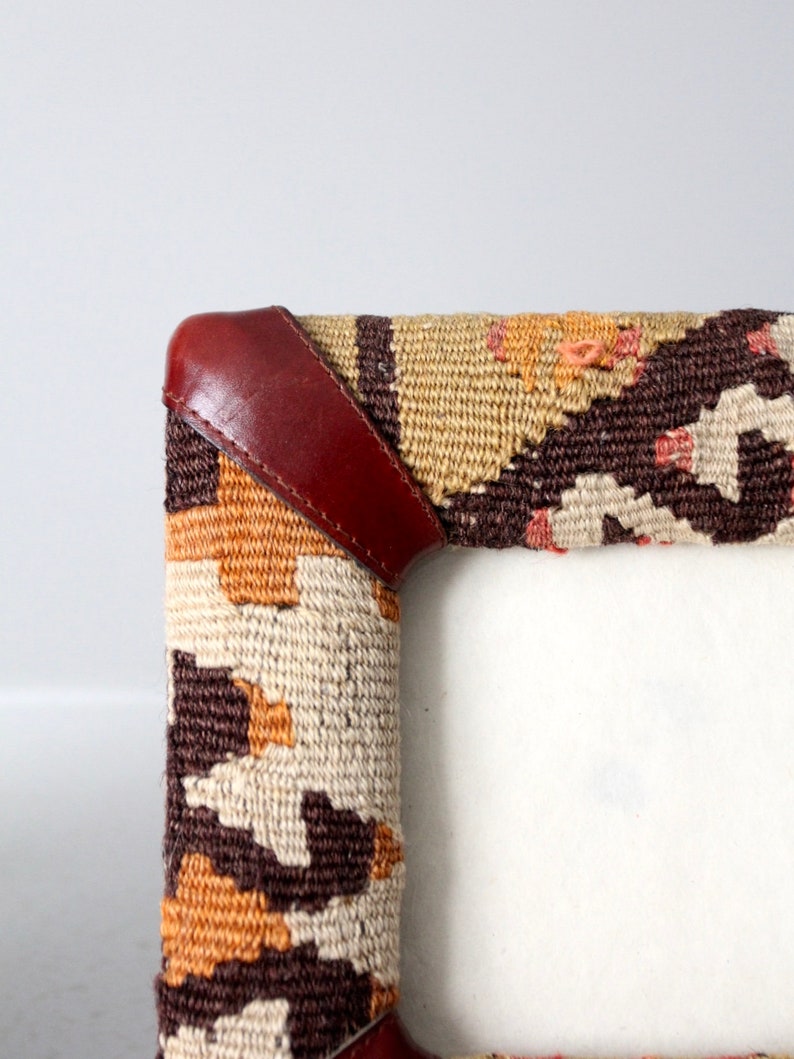 paar vintage kilim fotolijstjes afbeelding 4