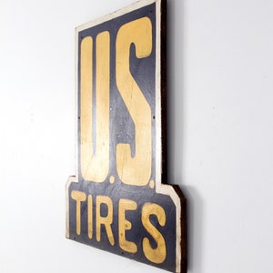 vintage U.S. Tires hand painted sign image 3