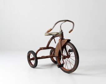 Vintage Tricycle, Old Toy Trike - Gift wrapping available - Etsy Vintage Tricycle, Old Toy Trike - Gift wrapping available - Etsy