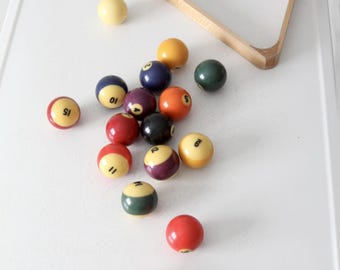 ヴィンテージのビリヤードボールセット - Etsy 日本