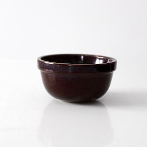 antique brown stoneware bowl