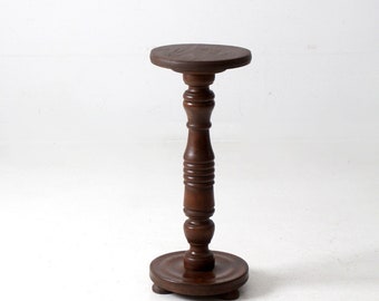 antique wooden pedestal stand