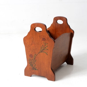 vintage magazine rack stand