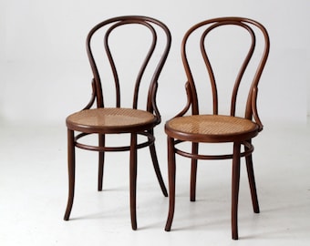 Antique Jacob & Josef Kohn Bentwood Chairs Pair - Etsy