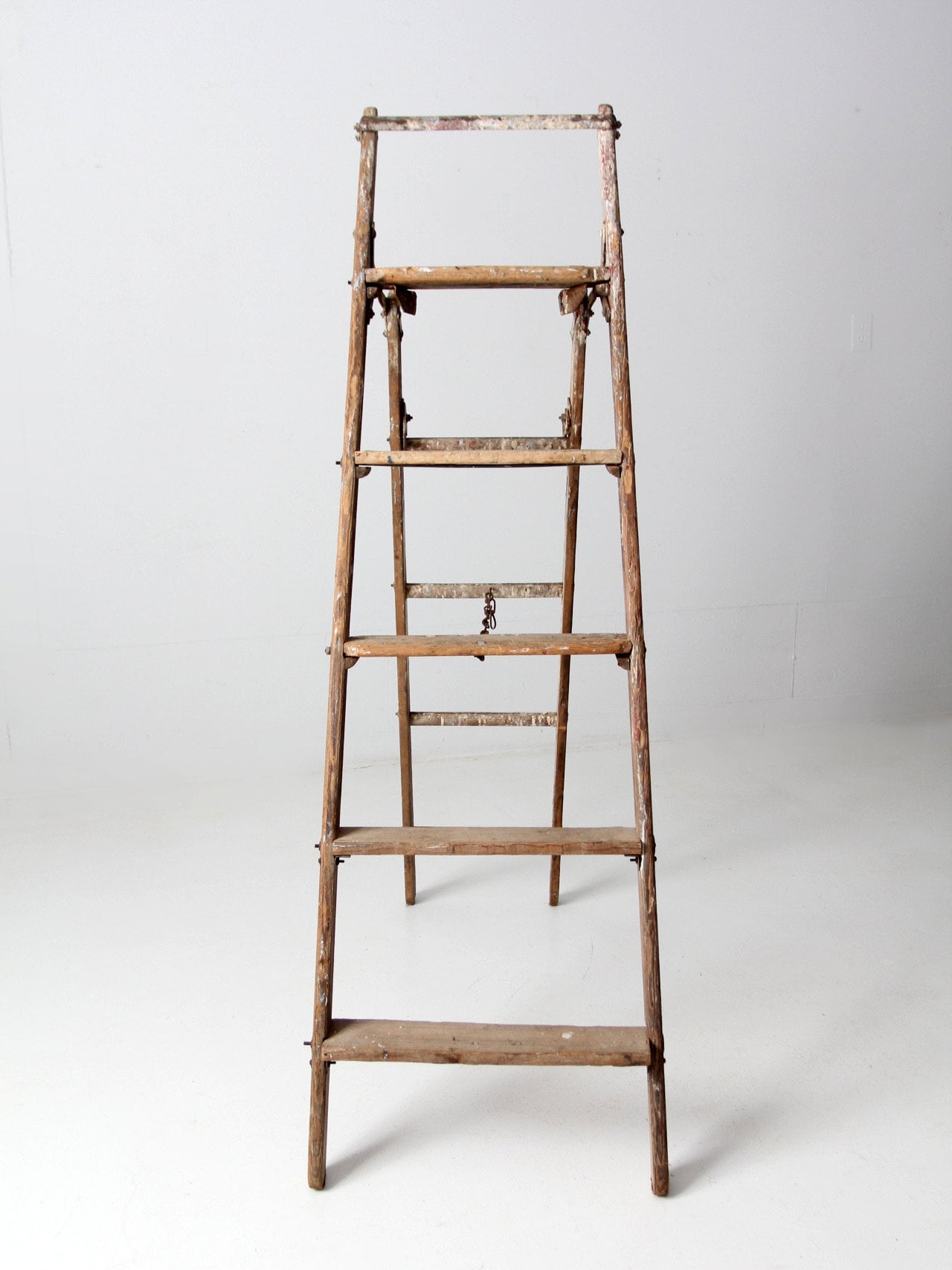 アンティーク雑貨 ladder Vintage Rustic A-frame Folding Ladder - Etsy