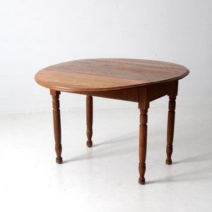 Antique Drop Leaf Wood Table - Etsy