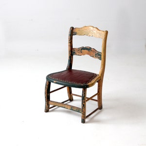 antique small painted side chair