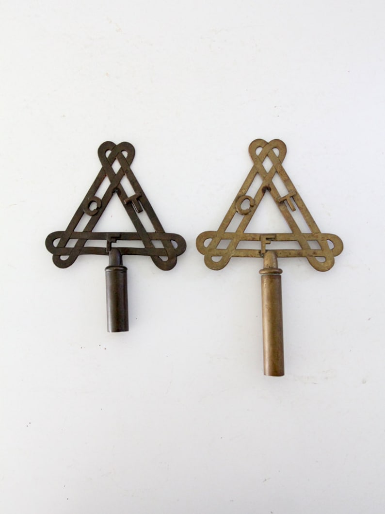 Antique Brass Finials Masonic Lodge Decor Etsy