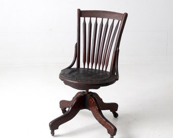 19th century swivel desk chair